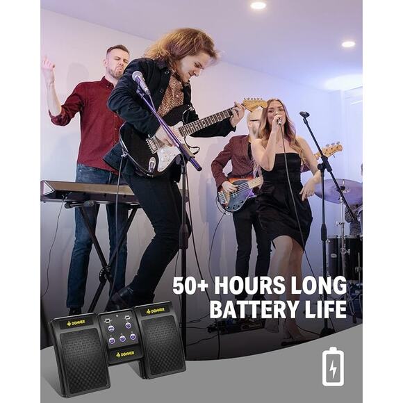 Donner Wireless Page Turner Pedal for Tablets Phone Foot Pedal Rechargeable - Picture 6 of 12